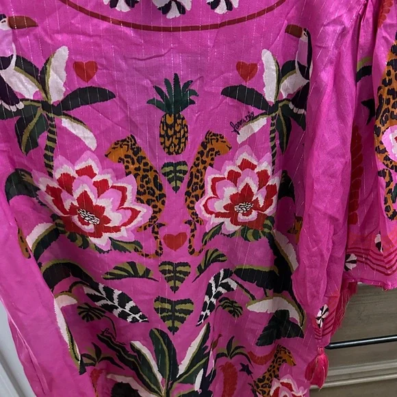 FARM Rio Pink and Red Floral Tunic - Picture 4 of 5